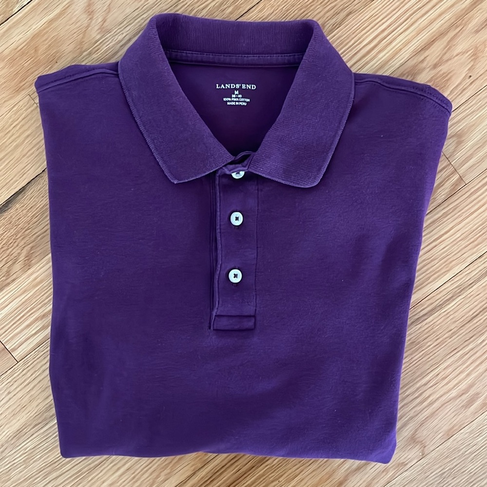 LANDS’ END Long Sleeve Polo
